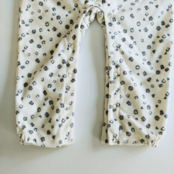 Carter's Child of Mine Fleece Hooded Cheetah Jumpsuit 24 Months - Picture 3 of 7